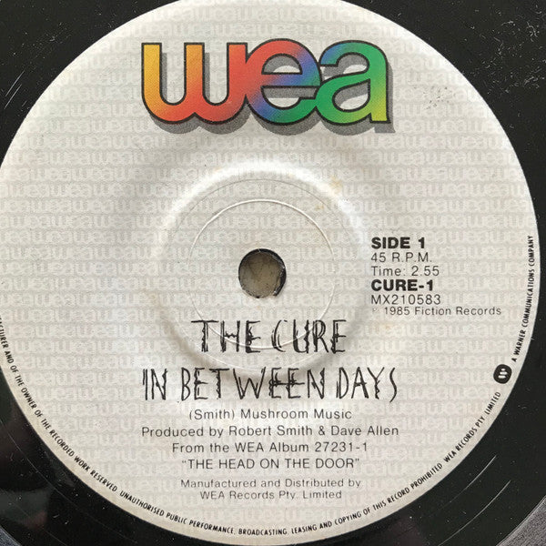 The Cure : In Between Days (7", Single)