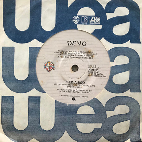 Devo : Peek-A-Boo (7", Single)
