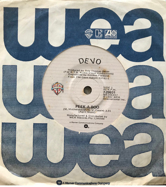 Devo : Peek-A-Boo (7", Single)