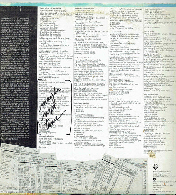 Little Feat : The Last Record Album (LP, Album, Mon)