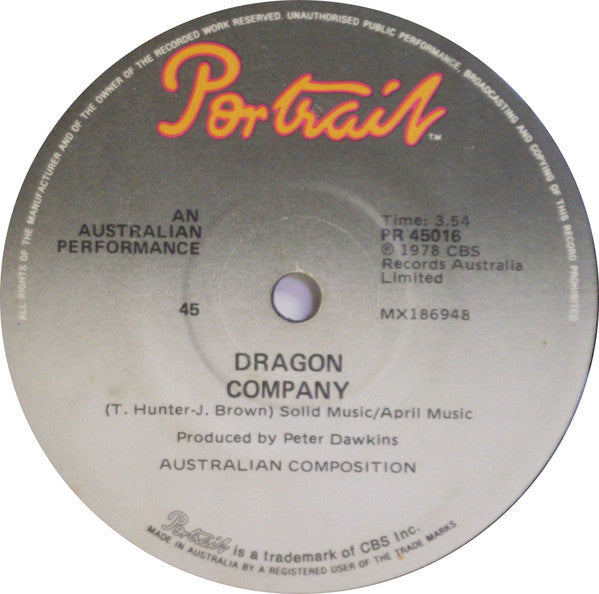 Dragon (5) : Are You Old Enough (7", Single)