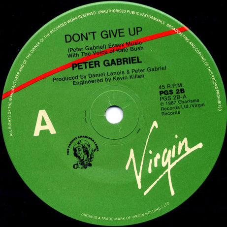 Peter Gabriel, Kate Bush : Don't Give Up (7", Single)