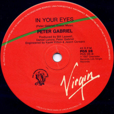 Peter Gabriel, Kate Bush : Don't Give Up (7", Single)