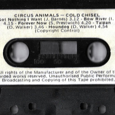 Cold Chisel : Circus Animals (Cass, Album, Dol)