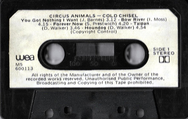 Cold Chisel : Circus Animals (Cass, Album, Dol)