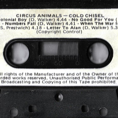 Cold Chisel : Circus Animals (Cass, Album, Dol)