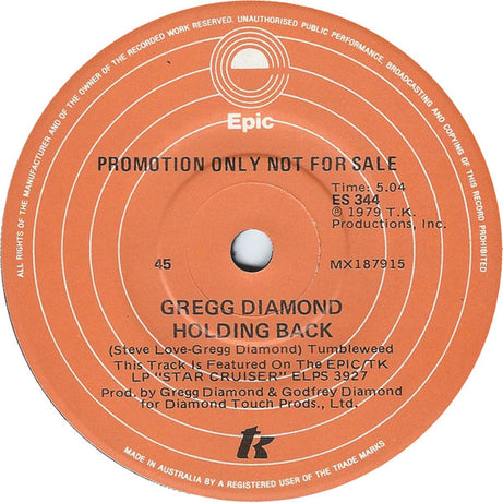 Gregg Diamond : Doing That (Fancy Dancer) / Holding Back (7", Single, Promo)