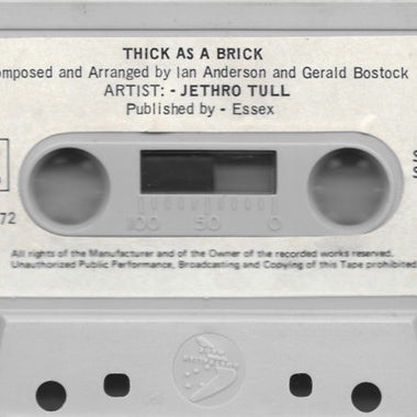 Jethro Tull : Thick As A Brick (Cass, Album)