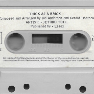 Jethro Tull : Thick As A Brick (Cass, Album)