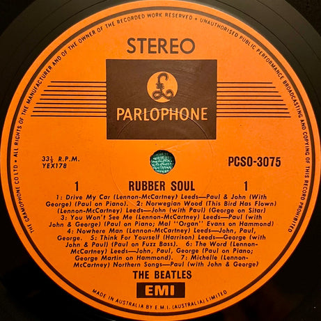 The Beatles : Rubber Soul (LP, Album, RE)