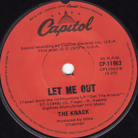 The Knack (3) : My Sharona (7", Single)