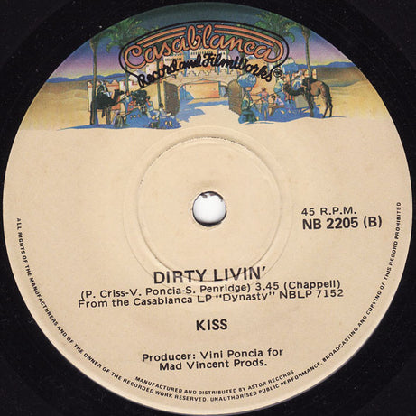 Kiss : Sure Know Something (7", Single)