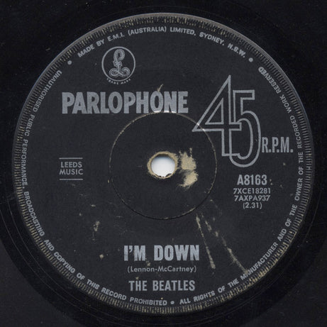 The Beatles : Help! (7", Single, Mono)