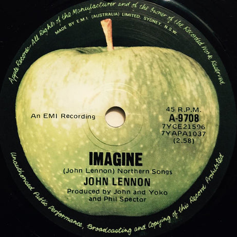 John Lennon : Imagine (7", Single, RE)