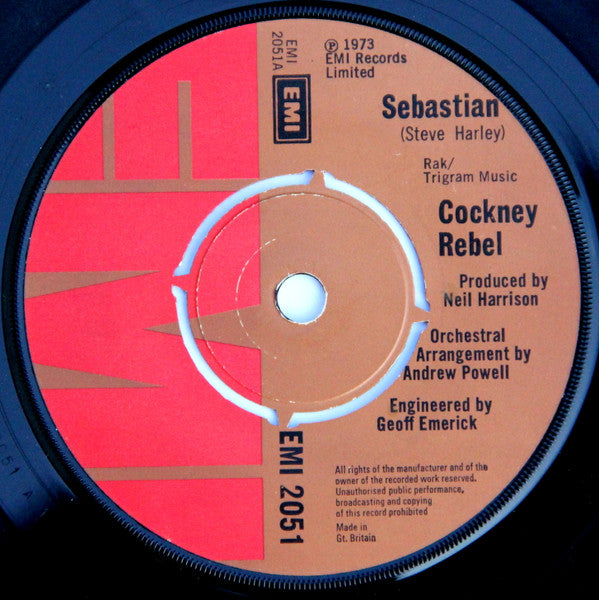 Cockney Rebel : Sebastian (7", Single)