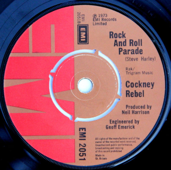 Cockney Rebel : Sebastian (7", Single)