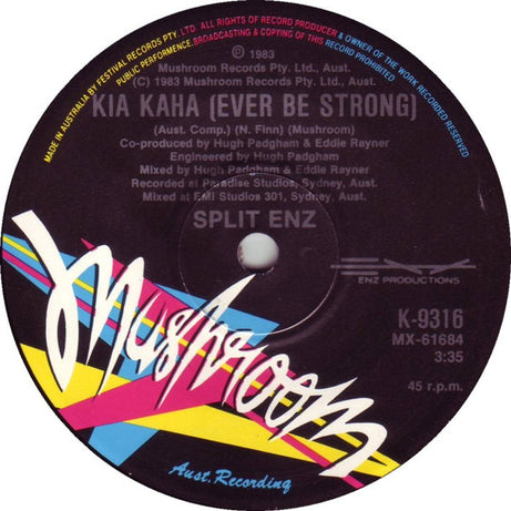 Split Enz : Message To My Girl (7", Single)