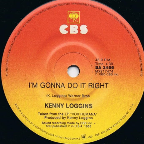 Kenny Loggins : Danger Zone (7", Single)