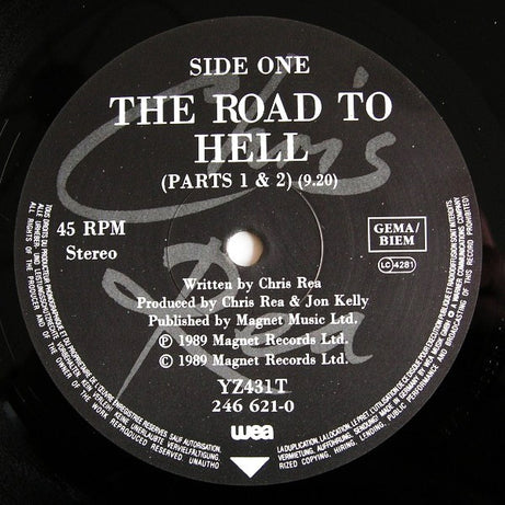 Chris Rea : The Road To Hell (Parts 1 & 2) (12")