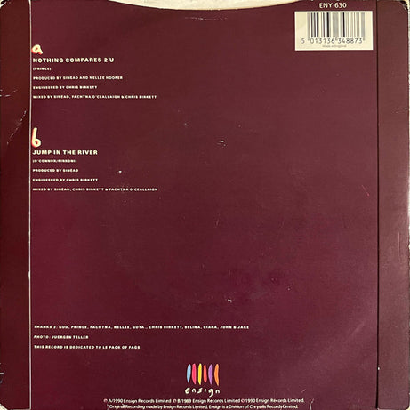 Sinéad O'Connor : Nothing Compares 2 U (7", Single, Bla)