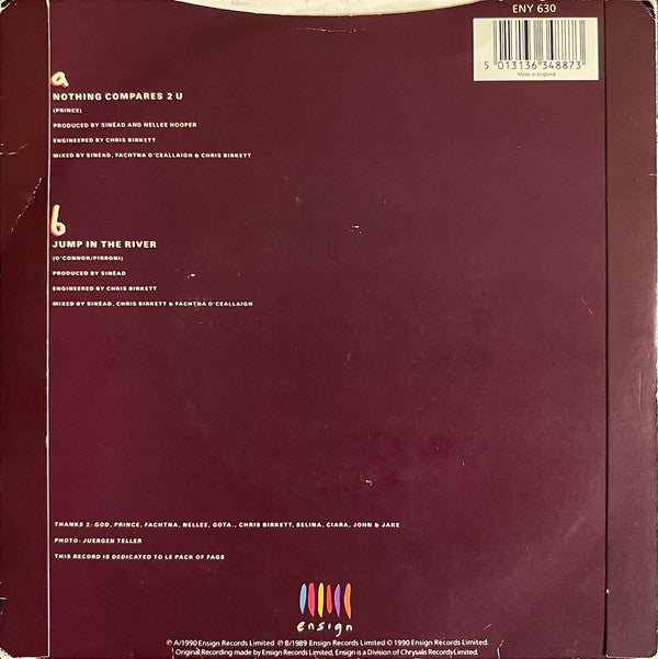 Sinéad O'Connor : Nothing Compares 2 U (7", Single, Bla)