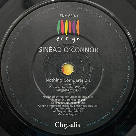 Sinéad O'Connor : Nothing Compares 2 U (7", Single, Bla)