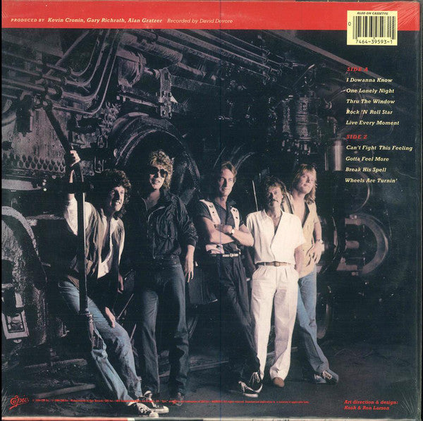 REO Speedwagon : Wheels Are Turnin' (LP, Album, Car)