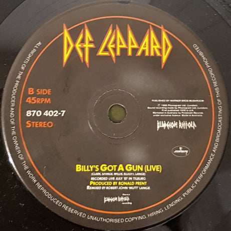 Def Leppard : Love Bites (7", Single)