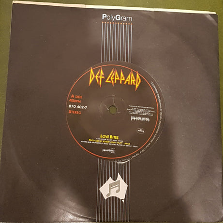 Def Leppard : Love Bites (7", Single)