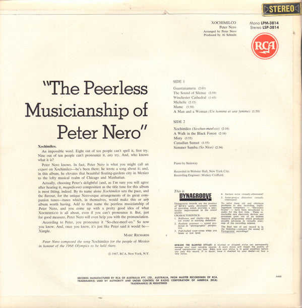 Peter Nero : Xochimilco (LP, Album)