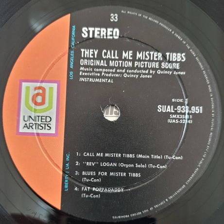 Quincy Jones : They Call Me Mister Tibbs (LP, Album)