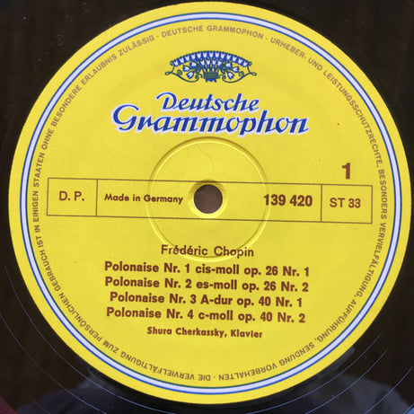 Frédéric Chopin - Shura Cherkassky : Polonaisen (LP, Album)