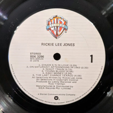 Rickie Lee Jones : Rickie Lee Jones (LP, Album, Cop)