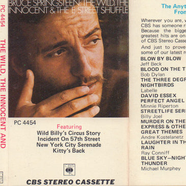 Bruce Springsteen : The Wild, The Innocent &  The E Street Shuffle (Cass, Album)
