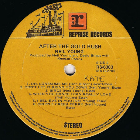 Neil Young : After The Gold Rush (LP, Album)