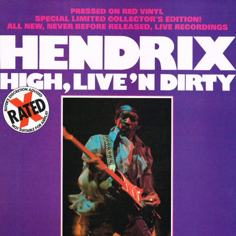 Jimi Hendrix : High, Live'n Dirty (LP, Red)