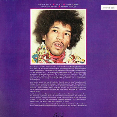 Jimi Hendrix : High, Live'n Dirty (LP, Red)