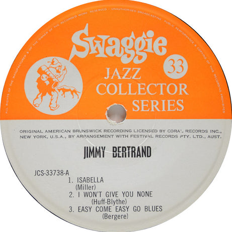 Jimmy Bertrand's Washboard Wizards : Jimmy Bertrand's Washboard Wizards (7", EP, Mono)