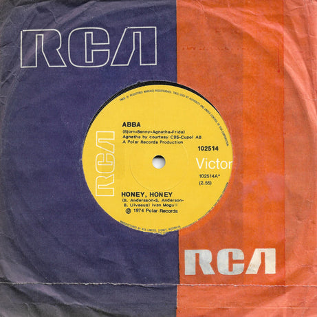 ABBA, Björn & Benny, Agnetha & Anni-Frid : Honey, Honey (7", Single)