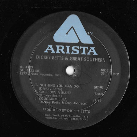 Dickey Betts & Great Southern : Dickey Betts & Great Southern (LP, Album)