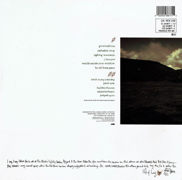 Tanita Tikaram : Ancient Heart (LP, Album, Tel)