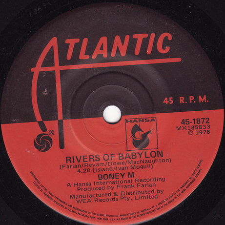 Boney M. : Rivers Of Babylon (7", Single)