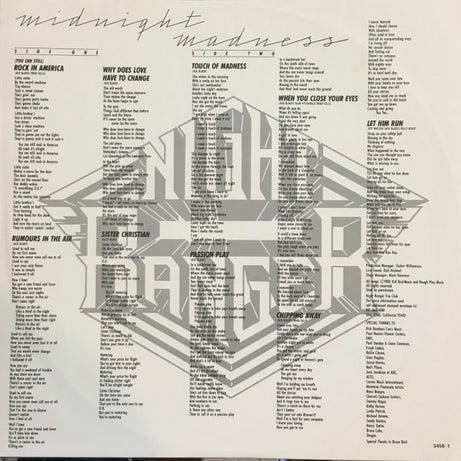 Night Ranger : Midnight Madness (LP, Album)