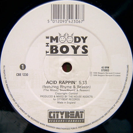 The Moody Boys : Acid Rappin / Acid Heaven (12")