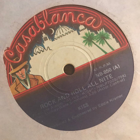 Kiss : Rock And Roll All Nite (7", Single, M/Print, 2nd)