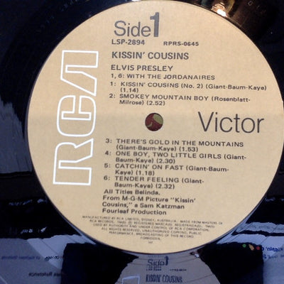 Elvis Presley : Kissin' Cousins (LP, Album, RE)
