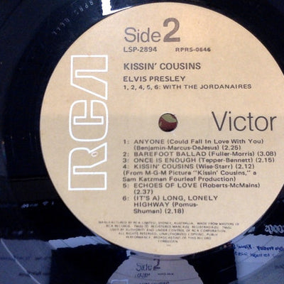 Elvis Presley : Kissin' Cousins (LP, Album, RE)