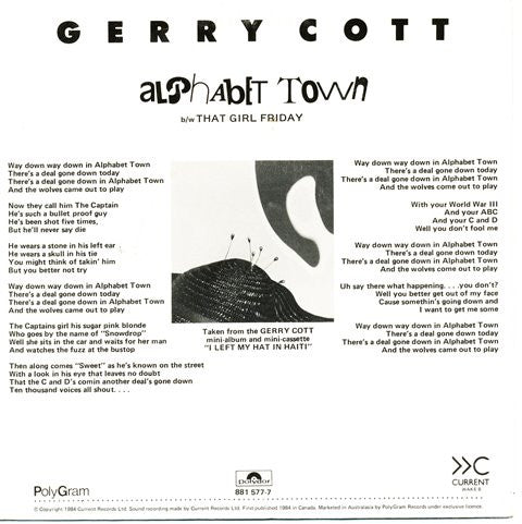Gerry Cott : Alphabet Town = Ciudad Alfabetica (7", Single)
