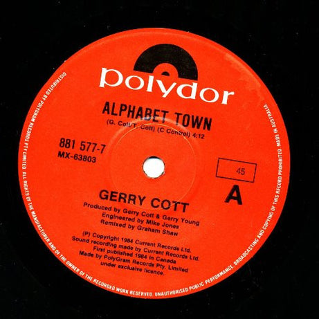 Gerry Cott : Alphabet Town = Ciudad Alfabetica (7", Single)