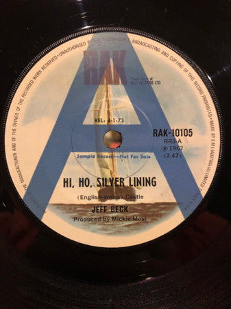 Jeff Beck : Hi Ho Silver Lining (7", Single, Promo)